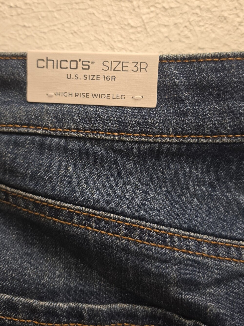 Chico's High Rise Wide Leg Jean - Picture 9 of 13